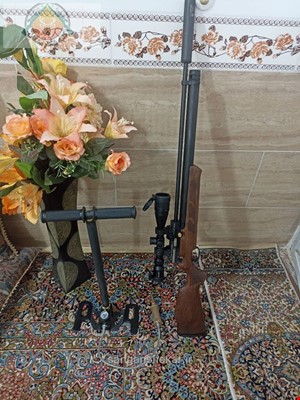 تفنک پی سی پی کرال مگا دست دو با دوربین سوامپ دییر و تلمبه فوکس تمیز و سالم