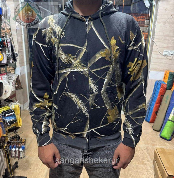 سویشرت شاخ و برگی مشکی