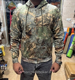 سویشرت شاخ و برگی سبز